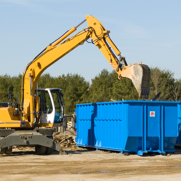 what size residential dumpster rentals are available in West Farmington